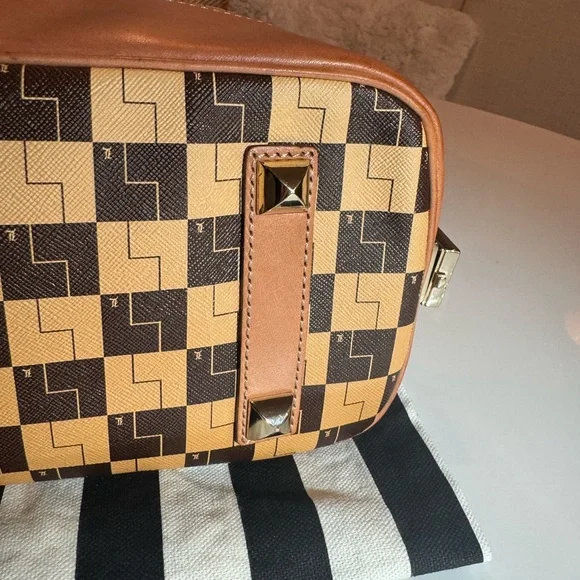 💛 Rare L.A.M.B Checkered Ombré Tote Handbag 🏁 - Picture 6 of 13